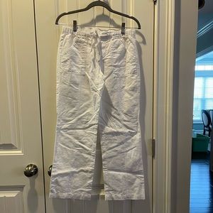 EUC NY&CO White Linen Flare Pants - XS